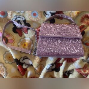 pink bedazzled purse